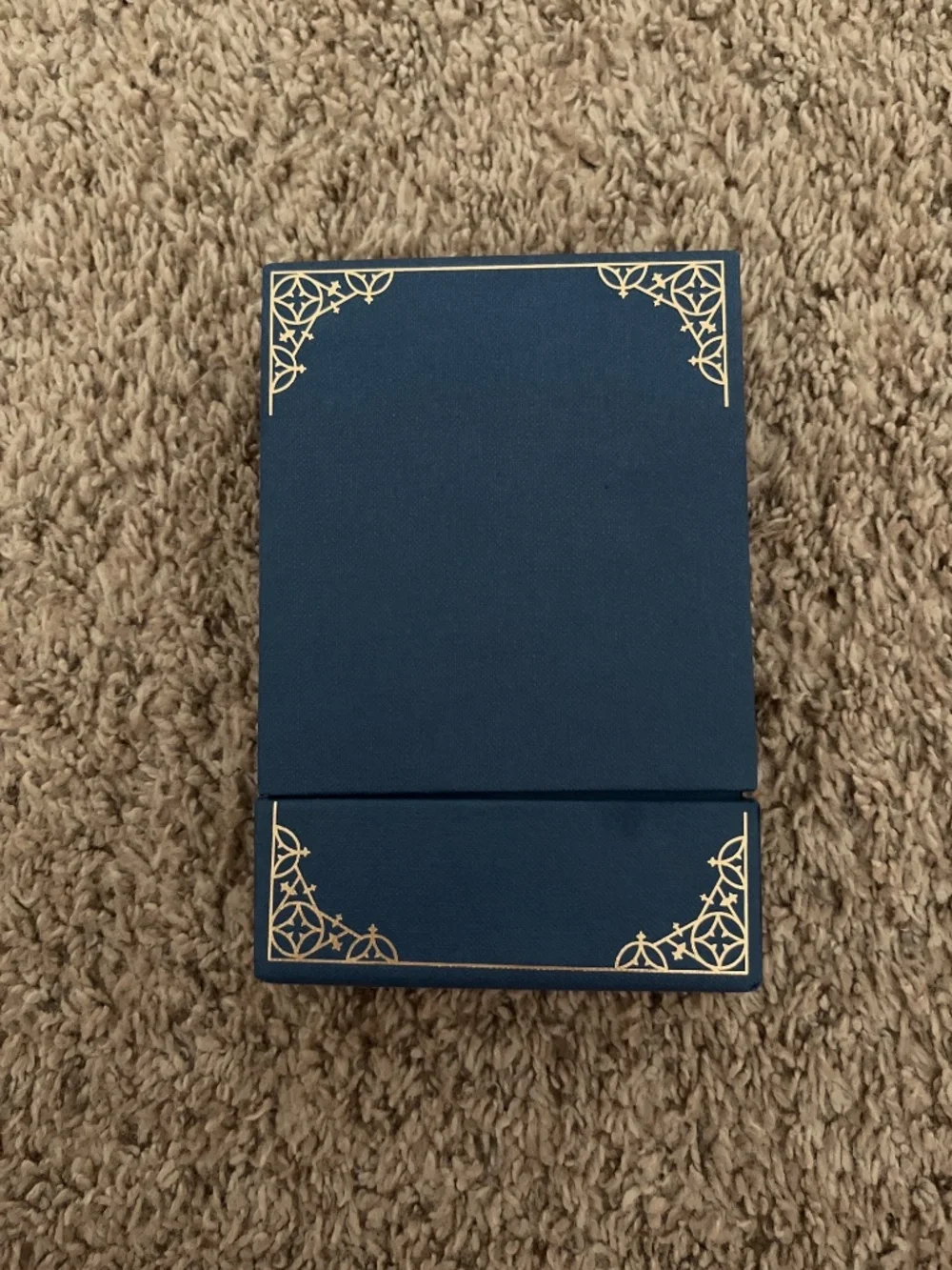 Gucci Perpetual Calendar Desk Set | Blue & Gold Date Calendar | Home Office Deco
